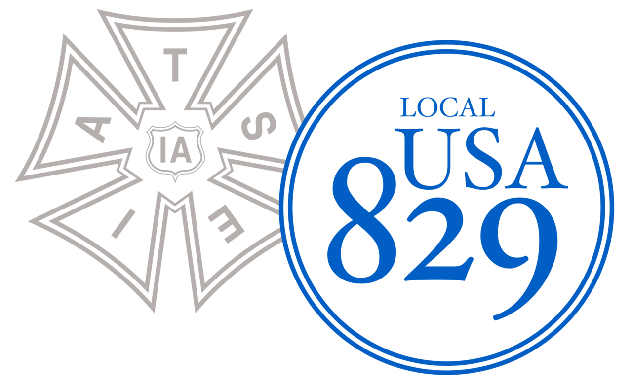 United Scenic Artists IATSE Local 829 logo — the union representing scenic artists in film and television
