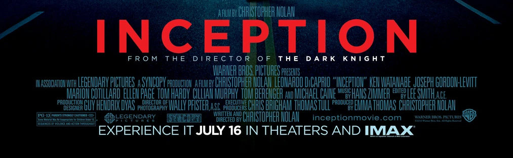 Billing block of the Inception (2010) movie poster